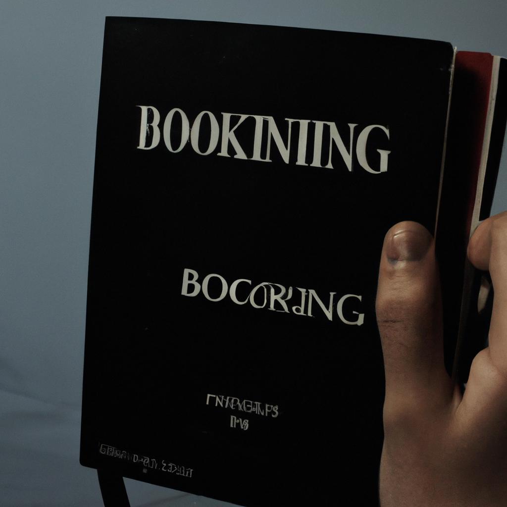 Person reading booking guidelines
